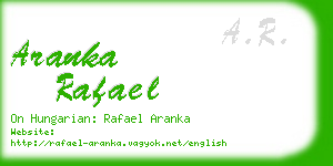 aranka rafael business card